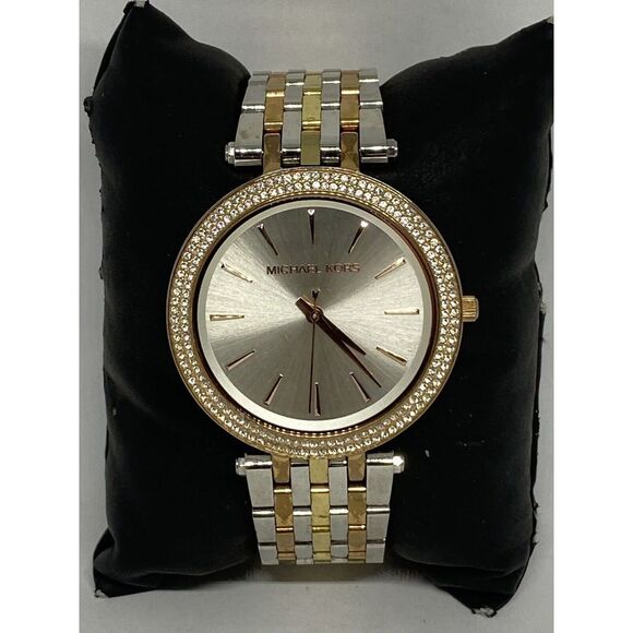 Michael Kors Darci MK3203 Women's Tri-tone Stainless Steel Analog Watch VK741 - Picture 3 of 12